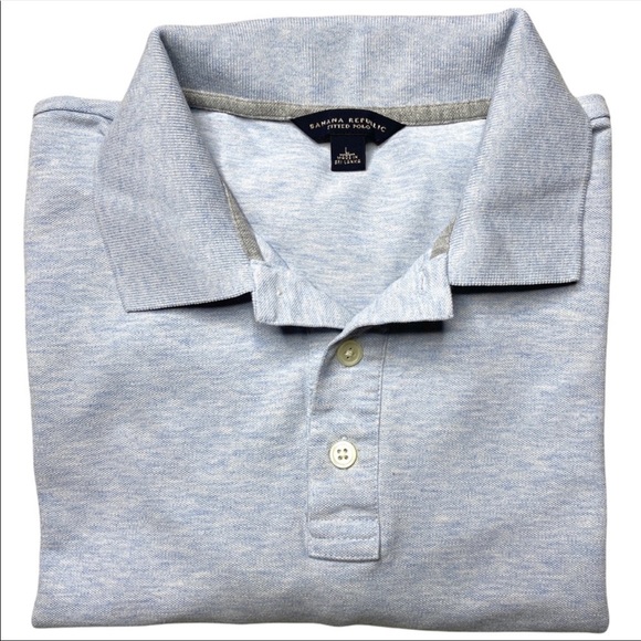 🦖BANANA REPUBLIC POLO T-SHIRT - Picture 1 of 4